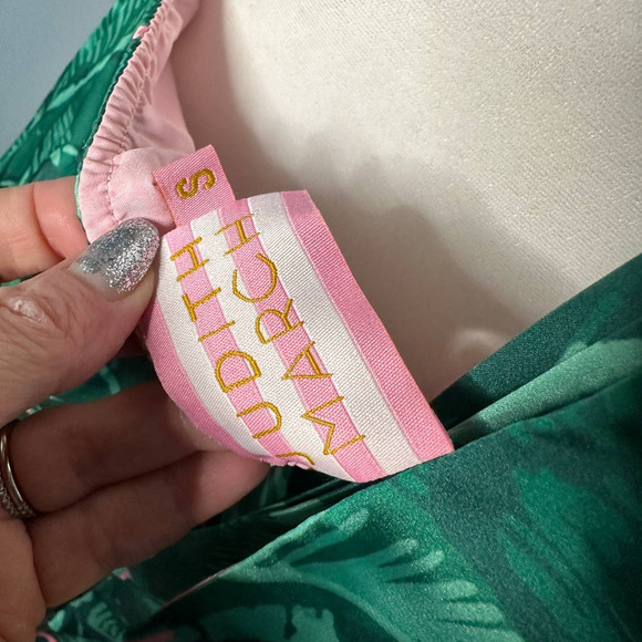 Judith Match Lady of Summer Palm Print Maxi Dress Size Small - Picture 6 of 7